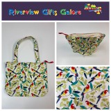 Medium Tote Bag with Zip - Rosella Medium Tote Bag with Zip - Rosella